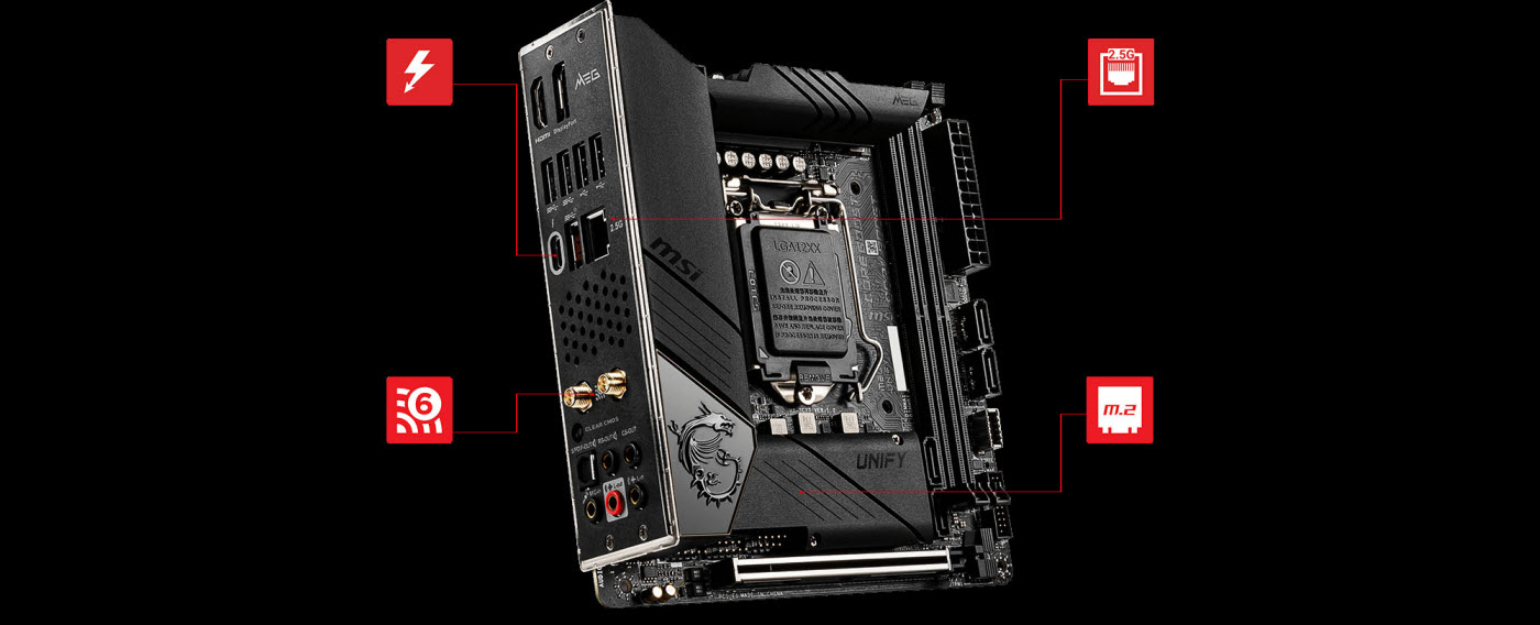 MSI MEG Z490I UNIFY Mini ITX Intel Motherboard - Newegg.com